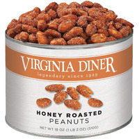 Virginia Diner - Gourmet Extra Large Honey Roasted Virginia Peanuts, 18 Ounce Tin
