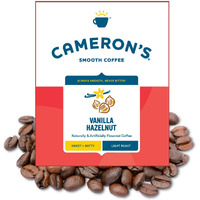 Cameron's Coffee Vanilla Hazelnut Flavored Whole Bean Coffee, Light Roast, 100% Arabica, Bulk, 4-Pound Bag, (Pack Of 1)