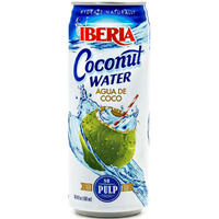 Iberia Coconut Water, No Pulp, 16.91 Fl Oz (Pack Of 24)