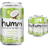 Humm Kombucha Coconut Lime, Organic, Vegan & Gmo Free (12 Pack)