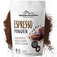 Espresso Powder For Baking - Achieve Rich Chocolate Flavor - Great For Baking - All-Natural - Fine Powder - Easily Dissolves - Gluten Free - Non-Gmo - Convenient Resealable Pouch (7Oz)