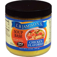 L.B. Jamison's Chicken Flavored Soup Base, 3-Pack 14 Oz. Jars