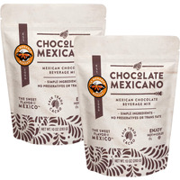 Mexican Hot Chocolate, 10 Ounce (Pack Of 2), Authentic Mexican Style Hot Chocolate Mix With Organic Cacao Beans And Cinnamon By La Monarca Bakery