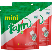 Tajin Cl  Sico Seasoning Mini Pouch,0.35 Ounce, 10 Mini Bottles (Pack Of 2)
