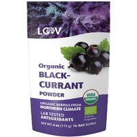 Loov Organic Blackcurrant Powder | Made From 100% Whole Black Currants | Freeze Dried And Powdered Organic Black Currants | No Additives | Hand Picked In Northern Europe | 4 Ounces, 14-Day Supply