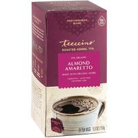 Teeccino Herbal Tea - Almond Amaretto - Rich & Roasted Herbal Tea That's Caffeine Free & Prebiotic For Natural Energy, 25 Tea Bags