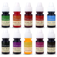 Food Coloring - Yellow,Blue,Green,Violet 10 Color Cake Food Coloring Liquid Variety Kit For Baking, Decorating,Fondant And Cooking, Slime Making Supplies Kit - .25 Fl. Oz. (6Ml) Bottles