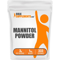 Bulksupplements.Com Mannitol Powder - Mannitol Sweetener, Sugar Substitute, Mannitol Supplement, Natural & Gluten Free, 3G Per Servings, 1Kg (2.2 Lbs) (Pack Of 1)