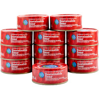 Sustainable Seas Wild Sockeye Salmon, Skinless & Boneless, 5 Oz (Pack Of 12)