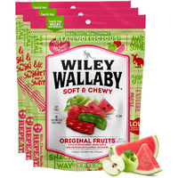 Wiley Wallaby Licorice 10 Ounce Classic Gourmet Soft & Chewy Australian Original Fruits Licorice Candy Twists, 3 Pack