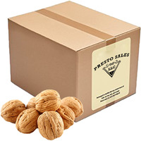 Presto Sales Walnuts Current New Crop In Shell Huge Hartley Choice Nut, Grown In California, Number One Quality - Packed In A 5 Lbs. (80 Oz.) Bag/Box - Low-Carb, High-Protein
