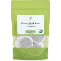 Pure And Organic Biokoma Cistus - Rock Rose (Cistus Incanus) Dried Leaves Tea 40 Bags 2Oz In Resealable Moisture Proof Pouch