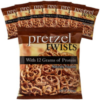 Weight Loss Systems Protein Pretzel Twists, 12G Protein, Low Calorie, Low Fat, Low Carb, High Fiber, Kosher, Keto Diet Friendly, Ideal Protein Compatible, 7 Single Serving Bags