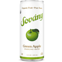Sov  Ny Sparkling Water, Green Apple, Seltzer Water Drinks, Usda Organic, Made With Real Fruit, Non-Gmo, Vegan, No Added Sugar, Low Calorie, 12 Fl Oz, 12 Pack