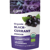 Loov Blackcurrant Powder Organic, Made From 100% Whole Blackcurrants, Freeze Dried And Powdered Organic Blackcurrants, 6 Ounces, 21-Day Supply, Grown In Northern Europe, No Added Sugar