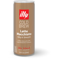 Illy Ready To Drink Coffee - Latte Macchiato Cold Brew Cans - 100% Arabica Coffee - Smooth & Refreshing Taste - Convenient, Easy To Carry Coffee Drink With Milk - 8.5 Oz., 12 Pack