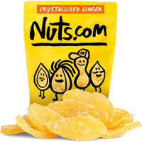 Nuts.Com Crystallized Ginger Pieces - Premium Crystallized Ginger Slices - Spicy & Sweet Candied Ginger Pieces - Dried Ginger Chunks, Root - Digestive Snack Crystalized Ginger Pieces (2 Lbs)