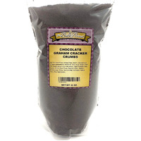 Chocolate Graham Cracker Crumbs, Bulk Size (2 Lb. Resealable Zip Lock Stand Up Bag)