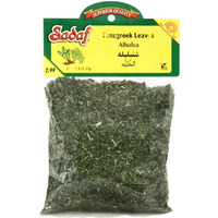 Sadaf Dried Fenugreek Leaves - Kasoori Methi Leaves- Kosher And Halal - 2 Oz Bag (Pack Of 3)