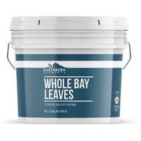 Earthborn Elements Whole Bay Leaves 1 Gallon Bucket, Savory, Bulk Size