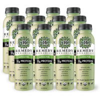 Remedy Organics Matcha Fuel 12-Pack | Plant Based Protein Shakes, Ready To Drink | Usda Organic, Gluten Free, Dairy Free, Soy Free