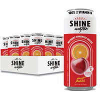 Shinewater Vitamin D Hydration Electrolyte Drink, Fruit Punch 12 Pack, Sugar Free Naturally Flavored Water, Magnesium, Zinc, Vitamin B12, Folic Acid, Plant Based Antioxidants, Low Calorie