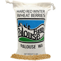 Hard Red Winter Wheat Berries | 3 Lbs | Family Farmed In Washington State | Non-Gmo Project Verified | 100% Non-Irradiated | Certified Kosher Parve | Field Traced | Cotton Bag