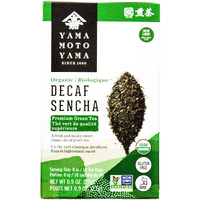 Yamamotoyama Organic Decaf Sencha Green Tea Bag, 18 Ct (1 Pack), Decaffeinated