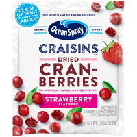 Ocean Spray Craisins Dried Cranberries, Strawberry, 1.16 Ounce (Pack Of 200)
