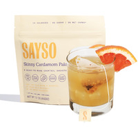 Sayso Skinny Cardamom Paloma | The Original Craft Cocktail Tea Bag Mixer | < 15 Cal, 0G Sugar, Steep In Cold Water & Spirits, Makes A Perfect Mocktail