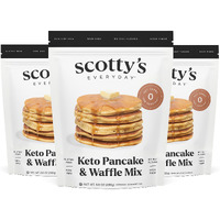 Keto Pancake & Waffle Mix - Keto And Gluten Free Pancake And Waffle Mix - 0G Net Carbs - Sweetened With Allulose - No Erythritol - 9.8Oz 3 Packs