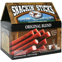 Hi Mountain Seasonings | Snack Stick Seasoning Kit | Original Blend | Includes Seasoning, Cure, Casings, & Directions | Seasons Up To 20Lbs Of Meat | Beef, Pork, Venison, Deer, & Wild Game