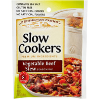 Orrington Farms Slow Cookers Seasoning, Vegetable Beef Stew, 2.5 Oz Packet (Pack Of 12)
