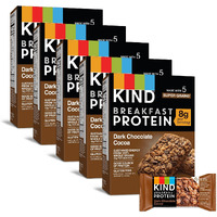 Kind Breakfast, Healthy Snack Bar, Dark Chocolate Cocoa, Gluten Free Breakfast Bars, 8G Protein, 1.76 Oz Packs (30 Count)