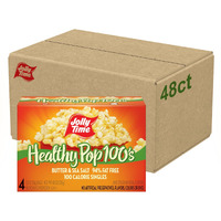 Jolly Time 100 Calorie Healthy Pop Butter Microwave Pop Corn - 4 Ct (Pack Of 12), Package May Vary