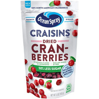 Ocean Spray Craisins Dried Cranberries, Reduced Sugar, 5 Ounce (Pack Of 12)