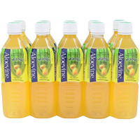 Aloevine Aloe Vera Drink Mango Healthy Juice Pure With Chunks Of Aloe L 16.9 Oz. 10 Pack L Plant Based Vegetable Korean Drinks