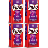 Pilo Intense Coffee Roasted And Ground Oz Caf   Intenso Torrado E Mo  Do 500G, 17.6 Ounce, (Pack Of 4)
