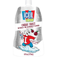 Icee Slush Cherry Frost Frozen Fruit Juice 6 Fl Oz Pouches - Just Freeze & Squeeze For Instant Slushy Maker, Great For Birthday Party, Lunchbox, No Icee Machine Needed, 24 Pack