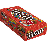 M&M's Peanut Butter Chocolate Candy Sharing Size 2.83-Ounce Pouch 24-Count Box