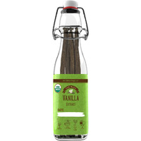Homemade Vanilla Extract Kit | Diy | 1 Ounce Of Premium Organic Madagascar Grade A Vanilla Beans 6-7 Inches (Appoximately 8-10 Beans) With 8.5 Oz Swing Top Glass Bottle | For Cooking And Baking