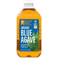 Betterbody Foods Organic Blue Agave, Low Glycemic Sweetener, 78 Oz
