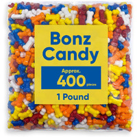 Bone Shaped Bonz Candy - Approx 400 Bone Candy For Kids - 1 Pound Of Bulk Vending Candy - Dog Bonz Candy