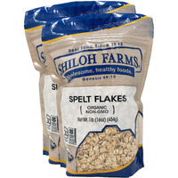 Shiloh Farms - Organic Spelt Flakes, 2 Packs - 16 Ounce Each