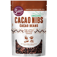 Suncore Foods Organic Cacao Nibs, Gluten-Free, Non-Gmo, 8Oz (1 Pack)