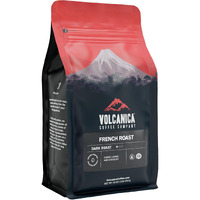 French Roast Coffee, Whole Bean, Dark Roast, Fresh Roasted, 16-Ounce
