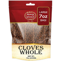 Whole Cloves 7 Oz Bag - Great For Foods, Tea, Pomander Balls, And Even Potpourri - By Spicy World