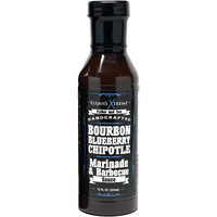 Elijah's Xtreme Bourbon Infused Blueberry Chipotle Bbq Sauce & Marinade - Bbq Sauce 12 Fl Oz