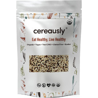 Cereausly Organic Tri-Color Quinoa - Premium Royal Quinoa From Bolivia - Kosher And Non-Gmo Quinoa Bulk - Vegan And Gluten-Fee Cooking Quinoa - 4 Lb
