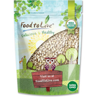 Food To Live Organic Pine Nuts, 8 Ounces - Non-Gmo, Whole Raw Pignolias, Unsalted, No Shell, Vegan, Kosher, Bulk Snack. Rich In Vitamin E, Protein. Great For Pesto, Salads, Homemade Desserts